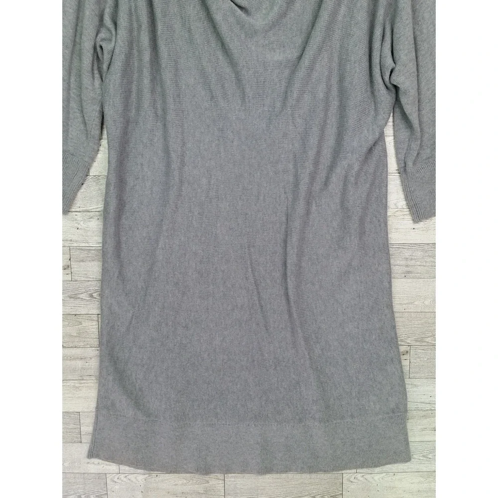 Women's Michael Kors Gentle Cowl Neck Dress Size XL Gray Knit Tunic Dress